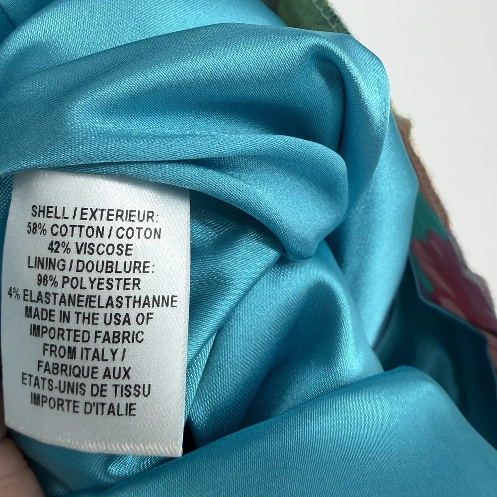 Milly Minis‎ Dress Girls Sz 12 Floral Lined Spring Multicolor Italian Fabric USA